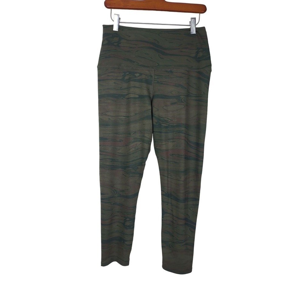 Evolution And Creation The Mia Leggings Large Womens Green Camo High Rise Skinny